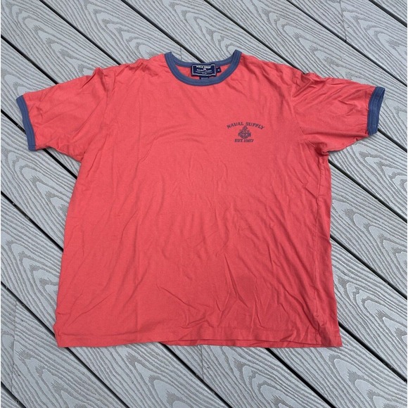 Ralph Lauren Other - Vintage 90s Polo Sport Ralph Lauren Naval Supply T Shirt Red Sz XL Short Sleeve